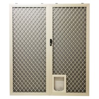 Seconline Diamond + Fly Centre Opening Sliding Screen Doors