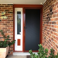 Seconline LOW-VIS Centre Opening Sliding Security Screen Doors