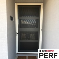 Seconline PERF Hinged Security Screen Door