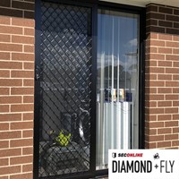 Seconline Diamond + Fly Sliding Screen Door